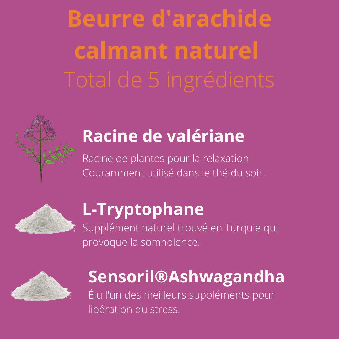 Beurre d'arachide calmant